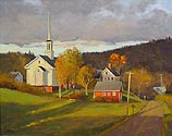 Fall Daybreak, Sheepscot Village