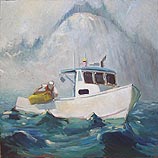 Hauling off Monhegan