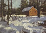 Barn Near a Brook