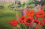 Summer Garden, Poppies Popping