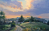 Sunset over Monhegan