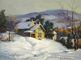 The Yellow House in Winter