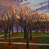 November Sunset, Bowdoin College