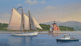 "American Eagle" outbound from Rockland