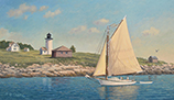 Friendship sloop off Great Duck Island