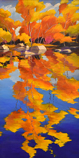 Autumn Pond Reflections