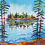 Maine Evening Island